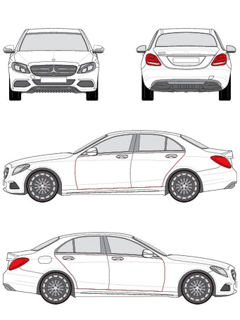 C-Klasa W205 4d Sedan od 2014 --&gt; 2021